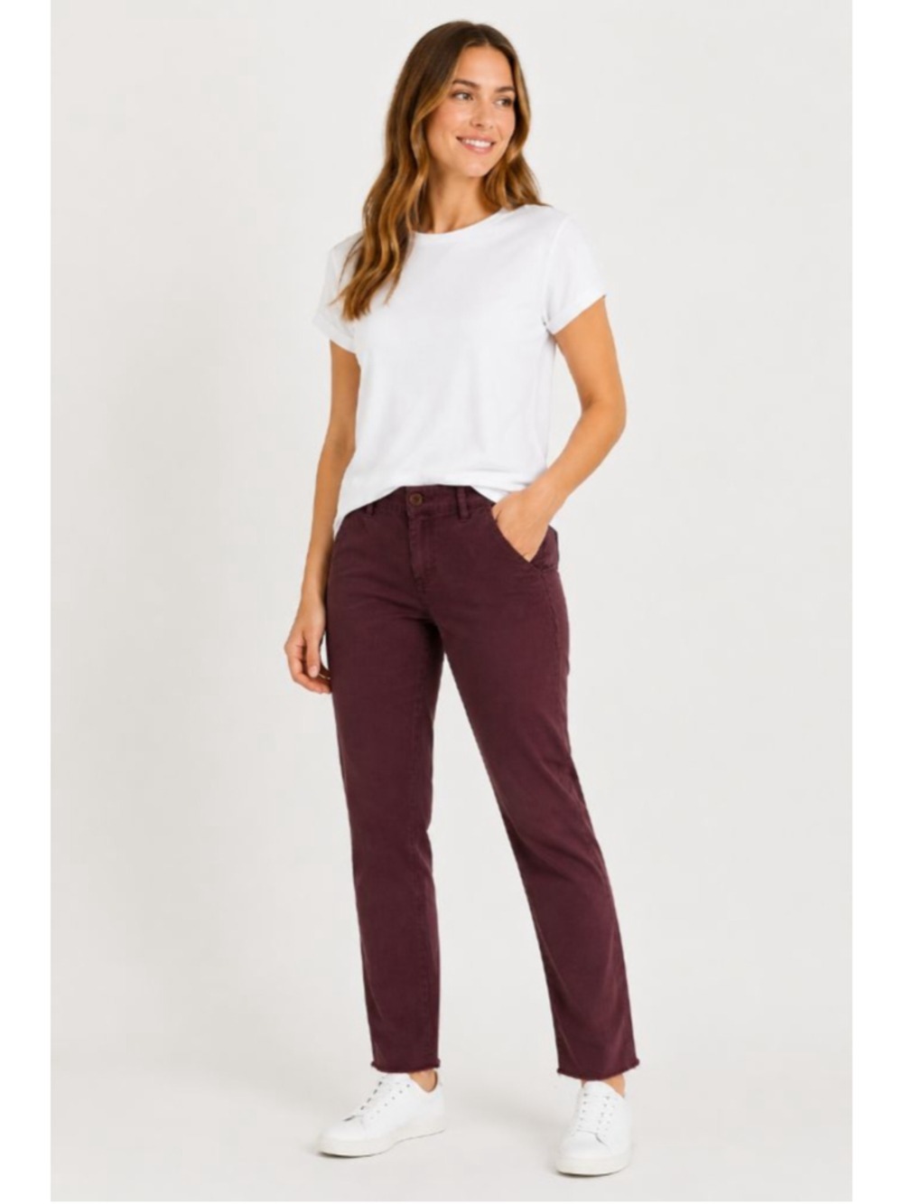 Nili Lotan Chino Ankle Pants Size 0 NWT-Like 100% Cotton Brown Low Rise